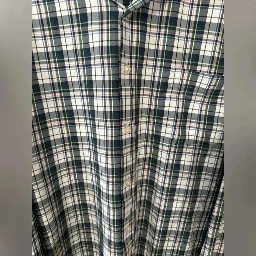Peter Millar Men’s Summer Comfortable Balsam Plaid Dorton Performance Shirt - Picture 2 of 6